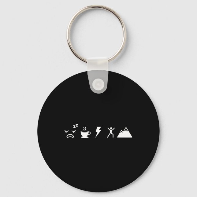Coffee To Adventure Energy Of Caffeine Minimalist  Key Ring (Front)