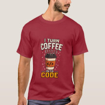 Coffee to Code Programmer Tee