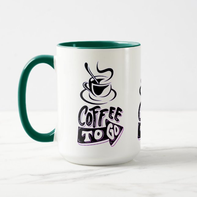 Coffee To Go Combo Mug – Custom Ceramic Cup | Free (Left)