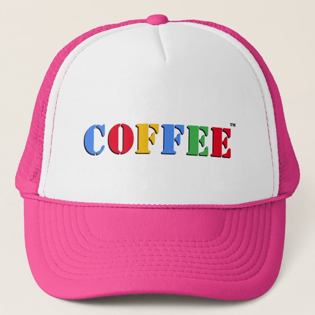 Coffee Trademark Trucker Hat (Front)
