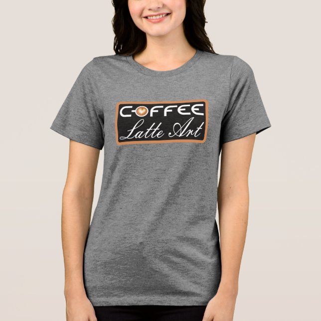 Coffee  Tri-Blend shirt (Front)
