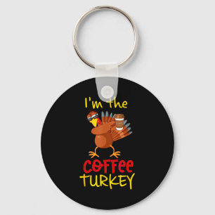 Coffee Turkey Matching Family Group Thanksgiving P Key Ring