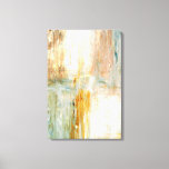 'Coffee' Turquoise and Brown Abstract Art Painting Canvas Print<br><div class="desc">The image used to create this product is an original abstract art painting by T30 Gallery.</div>