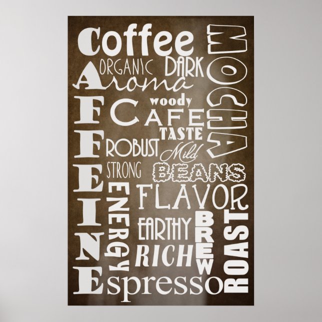 COFFEE TYPOGRAPHY POSTER (Front)