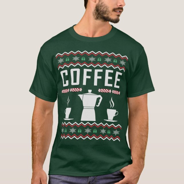 Coffee Ugly Christmas Sweater (Front)