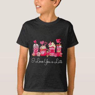 Coffee Valentine Shirt I Love You A Latte 
