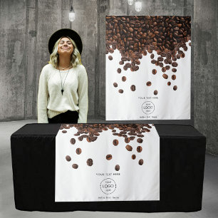 Coffee Vendor Pop Up Shop Table Runner Banner Logo Tapestry