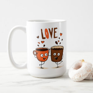 Coffee Vibes Minimalist Latte Art Mug
