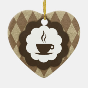 coffee vintage ceramic tree decoration