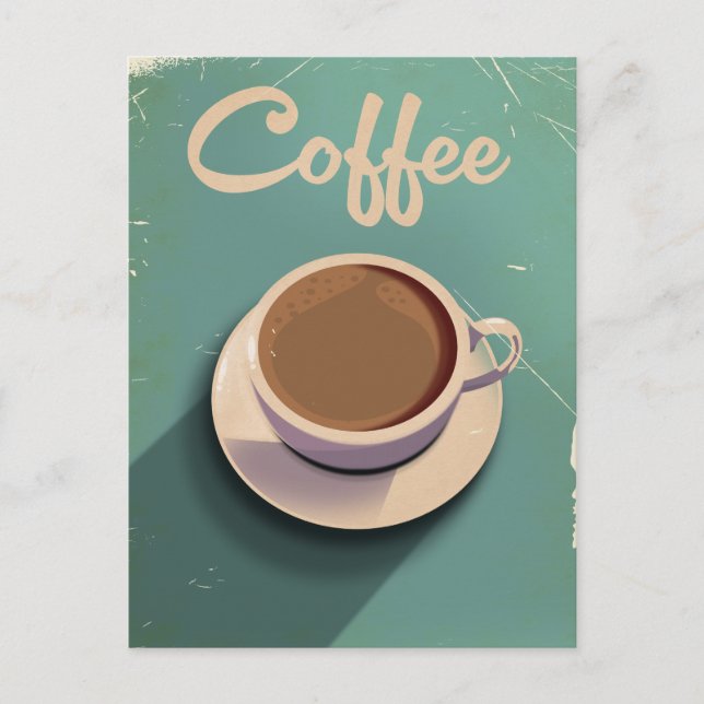 Coffee Vintage commercial Postcard (Front)