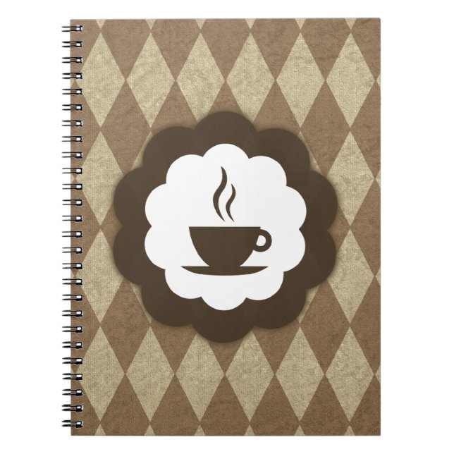 coffee vintage spiral notebook (Front)