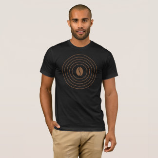 Coffee Wave Circle Minimal Design T-Shirt