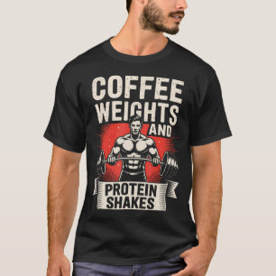 Coffee Weights And Protein Shakes T-Shirt