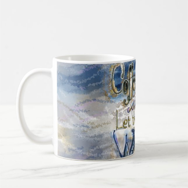 Coffee - Why God said: Let there be WATER mug (Left)