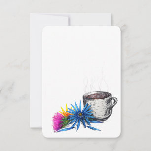 Coffee & Wildflowers Card