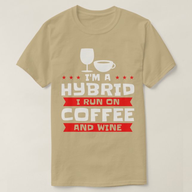 Coffee Wine Hybrid Alcohol Coffee Addict T-Shirt (Design Front)