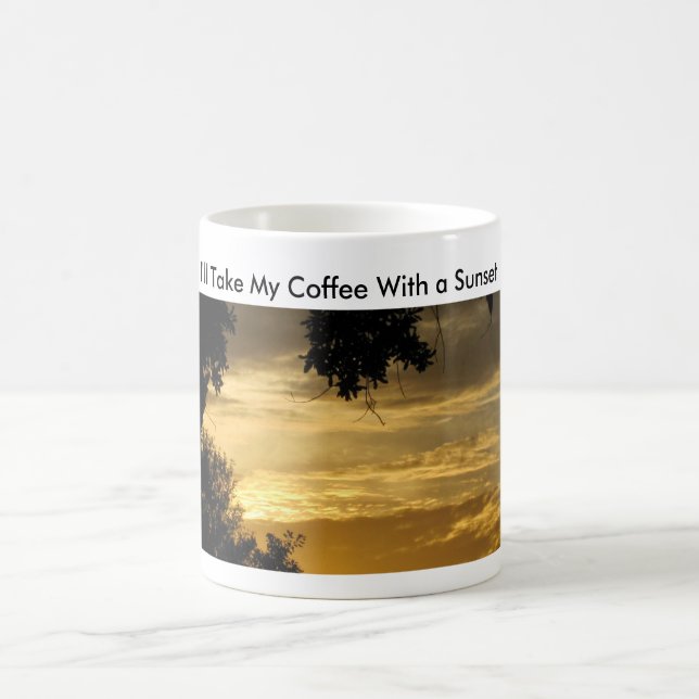 Coffee With A Sunset Coffee Mug (Center)
