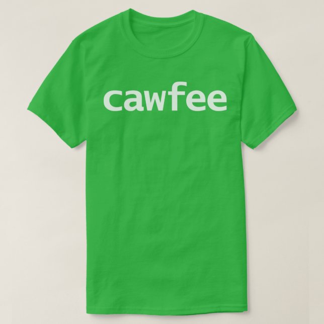 Coffee with an Accent Typography White Text T-Shirt (Design Front)