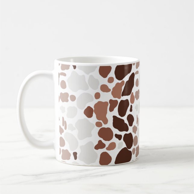 Coffee with Cream Abstract Mosaic Coffee Mug (Left)