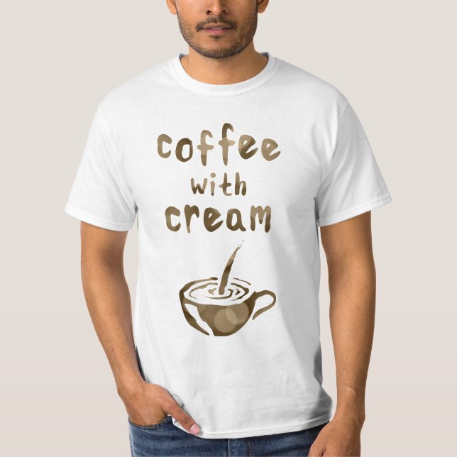 coffee with cream bokeh T-Shirt (Front)