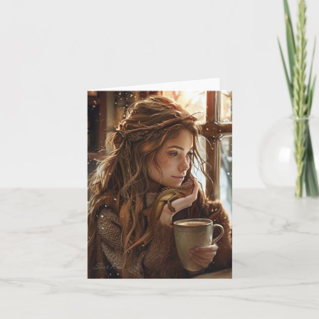 Coffee With Friends Folded Card (Front)