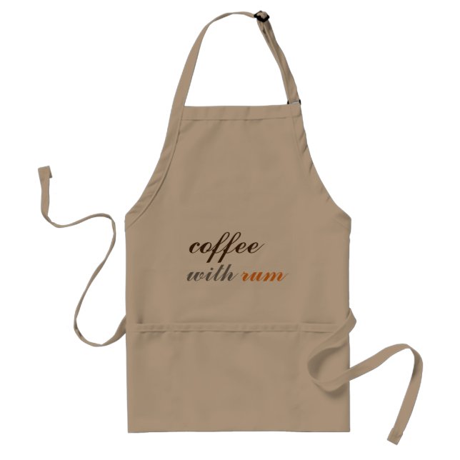Coffee with Rum Print Standard Apron (Front)