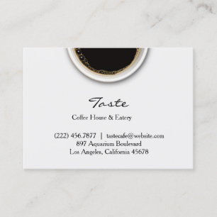 Coffee with Stain Chubby Business Card