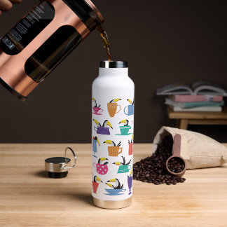 Coffee with Toucans Water Bottle
