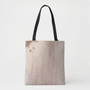 Coffee wood caffeine espresso tote bag