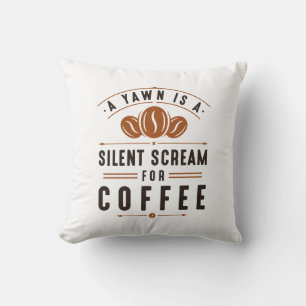 Coffee Yawn Cushion