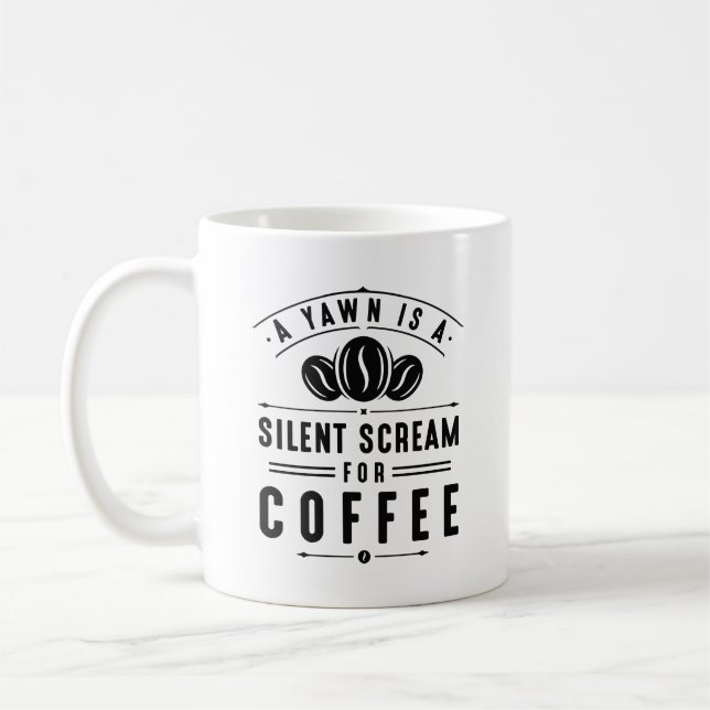 Coffee Yawn Mug (Left)