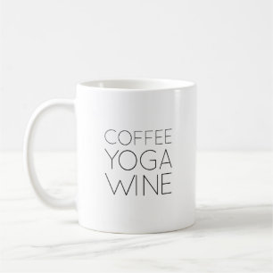 Coffee Yoga Wine Coffee Mug