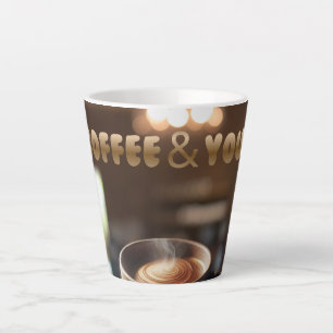 Coffee & You Latte Mug – Cozy Café Aesthetic Gift 