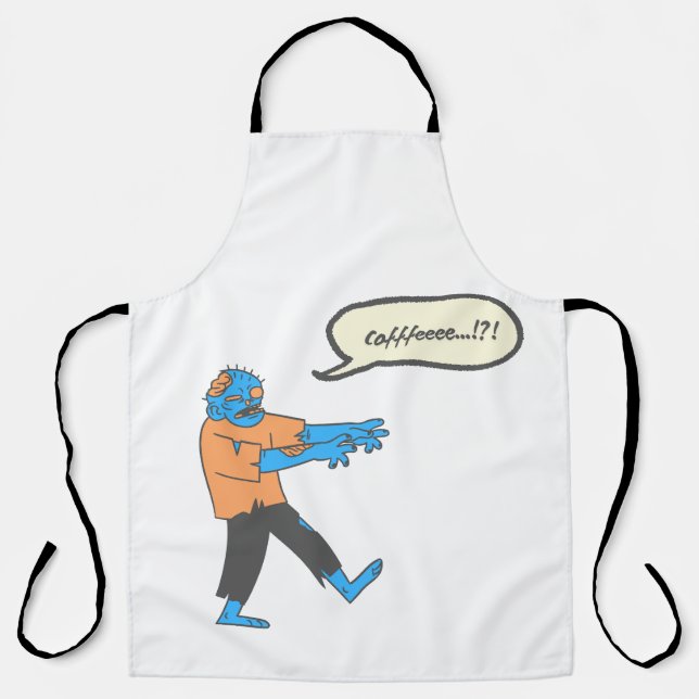 Coffee zombie  apron (Front)