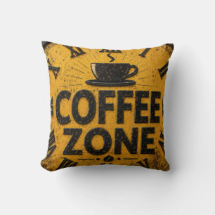 Coffee Zone Rustic Bar Farmhouse Kitchen Decor Cushion