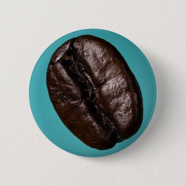 CoffeeBean-Button 6 Cm Round Badge (Front)