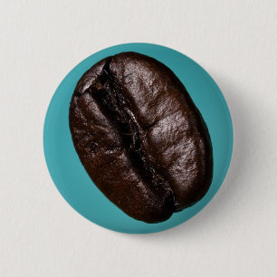 CoffeeBean-Button 6 Cm Round Badge