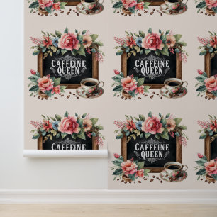 Coffeecore Feature Wallpaper Caffeine Queen Sticky