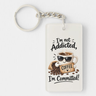 Coffeeholic Coffee Key Ring