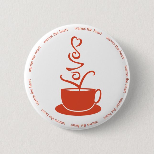 CoffeeLove_Button 6 Cm Round Badge (Front)