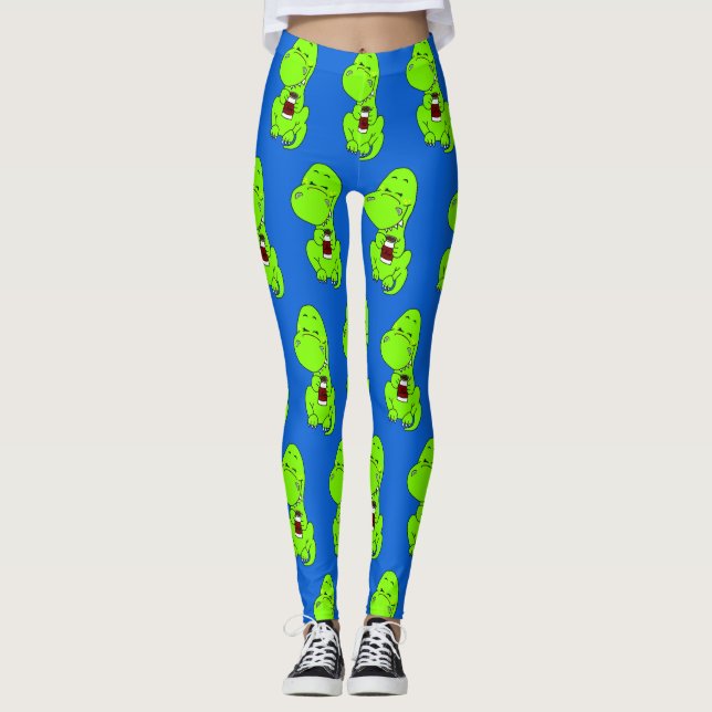 Coffeesaurus  leggings (Front)