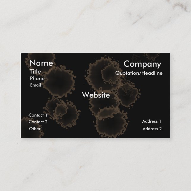 CoffeeStain Business Card (Front)
