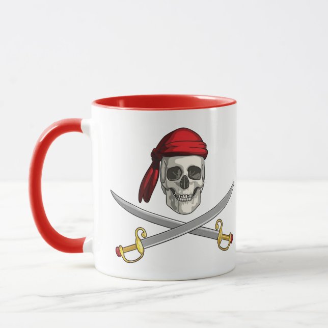 Cofffee Mug-Pirate Skull Mug (Left)