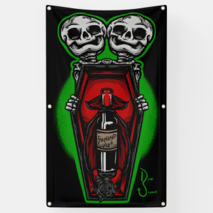 Coffin Bottle Display Banner