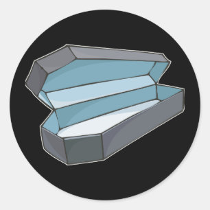 Coffin Classic Round Sticker