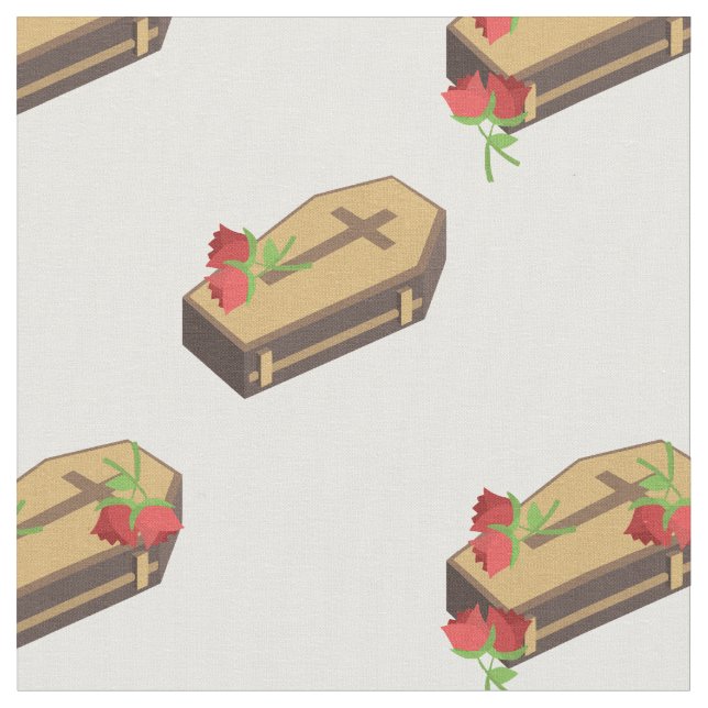 coffin emojis fabric (Close Up)