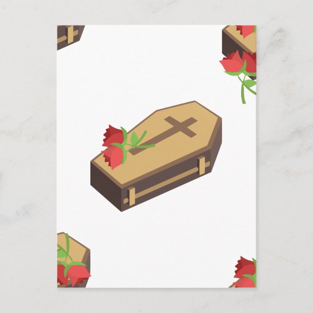 coffin emojis postcard (Front)