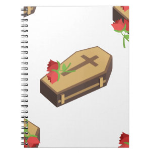 coffin emojis spiral notebook
