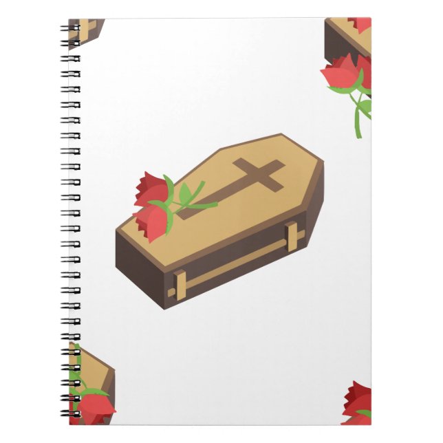 coffin emojis spiral notebook (Front)