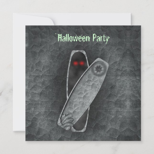 Coffin - Halloween Invitation (Front)